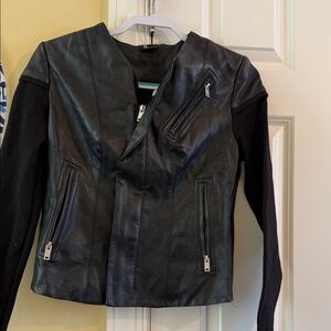 Black Leather Women's Jacket